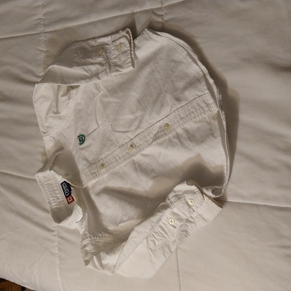 Size 3T toddler Chaps white long sleeve button-down shirt - Picture 6 of 13